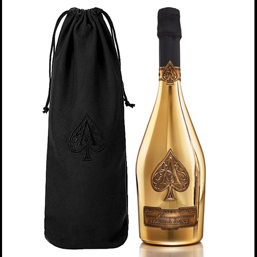 Armand de Brignac Brut Gold MV Champagne 75cl in Velvet Bag - Top-Rated